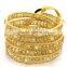Handcrafted woven leather bracelet,wholesale bohemian jewelry