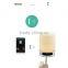 Wireless Bluetooth Speaker Music Sound Bo with Alarm Clock Function Touch LED Table Lamp Support Hands-free Call TF Card Slot