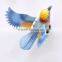 Pearl Powder 4 inch Plastic Art Bird Fridge Magnet, Bird Decoration, Wedding Door Gift