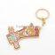 hot sale fashion color enamel customize metal keychain