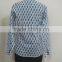 Designer Women Cotton Shirt Indian Hand Block printed Ladies Kurtis Casual Wear Summer Top Office Shirt Women Designer Kurtis