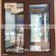 Latest design brown color PVC tilt and turn windows with grilles,PVC windows and doors