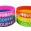 Custom fitness sports silicone bracelet
