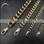factory 14k plated gold men's hip hop cuban chains necklace                        
                                                Quality Choice