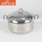 Kitchens appliances 4pcs set stainless cookware wide-brimmed cook pot with ss cover