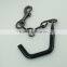 China supplier vinyl coated metal 7 hook hanger hook with chain for bag