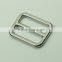 Eco-friendly Zinc alloy fashion metal curved tri-glide buckle for 38mm belts