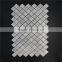 12"x12" Carrara white marble mosaic for sale