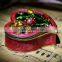 High quality handmade enamel pewter trinket box heart jewelry box