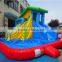 Inflatable house water slide with pool