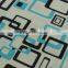 green black rectangle buckle spandex print nylon circle pattern fabric
