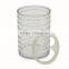Modern transparent plastic toothbrush holder with cover