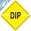 dinfei Signs Yellow 12" Dip Plastic road Reflective Sign