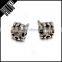 Vintage Gothic Style Casting Silver Stud Earrings Punk Stainless Steel Mens Earrings