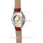 Genuine Leather Nice Peacock Dial Fashion Wrist Watch