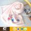 Cute Embroidery Solid Coral Fleece Super Soft Baby Blanket