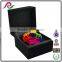 Custom cardboard gift paper box with ribbon for flower packing