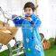 For Girls Kids Raincoat Rainwear/Rainsuit Kids Waterproof Purple Rain Coat