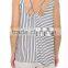 new arrival trendy wholesale summer blouses with stripes