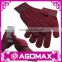 Personalized smartphone winter touch screen knitted gloves