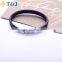 <<<European Style Trendy Clasps Woven Bangle Wrap For Men Gift Personalized Alloy Leather Bracelets/