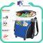 Nylon shoulder rolling cooler bag for lunch carry storage with wheels