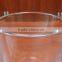 Cylinder shape 480ml votive glass candle holder with lid