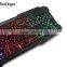 Colorful Cool cheaper USB wired keyboard in rainbow crack parttern