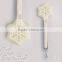Rubber handle nylon plastic food tong,snowflake shape kitchen tong