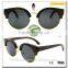 Retro Eyewear Half Frame wooden bamboo sunglasses customize