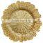 Wholesale Hot Events Decoration and Rental Orange Glass Wedding Charger Plate