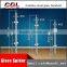 304 316 inox stair customized removable glass clamp railing