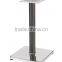 Hotel furniture restaurant chrome plating metal coffee stainless steel table base