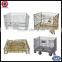 practical stackable heavy duty rolling crate with universal or PU wheels