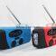 Emergency 3 LED Flashlight Torch AM FM Radio Charger / LED Flashlight Self Power Bank / power bank+fm radio+flashlight