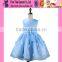 Factory Price Soild Color Baby Girl Frill Dress O Neck Sleeveless Baby Girl Frill Dress