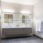 Modular European style wood rotating bathroom mirror cabinet