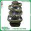 43 Inch Twisted Ladder-shaped Pillars Seven Bowl Fiberglass Fountain