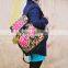 China ethnic embroidery woman canvas hiking backpack