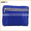 Polyester folding shopping bag with zipper pocket