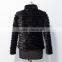 dismountable black winter popular women mink fur coat /warmer