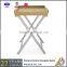 Folding wood side table for wholesale