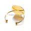 New custom color plated stainless steel wholesale turtle shell bracelet