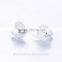 Vintage Bali Wedding Earrings Paved Crystal Diamonds Solid 100% Pure Silver Stud Earrings Fashion Love Trendy Wings Jewelry