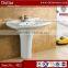 Hotel Cheap Two Piece Out door Washhand ceramic basin base on chaozhou