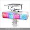 Hot blue and red flash signal light both side solar traffic warning light