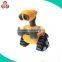 Custom plush stuffed talking robot animal dog toys for kids