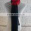 Basic black and red color silk scarves, high quality silk scarf from Vietnam