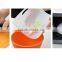 silicone flexible vegetable salad chopping cutting board with scale