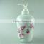 Deco floral ceramic lotion bottle, lotion dispenser with PVC gift box promotional package